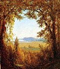 Sanford Robinson Gifford Famous Paintings - Hook Mountain on the Hudson River